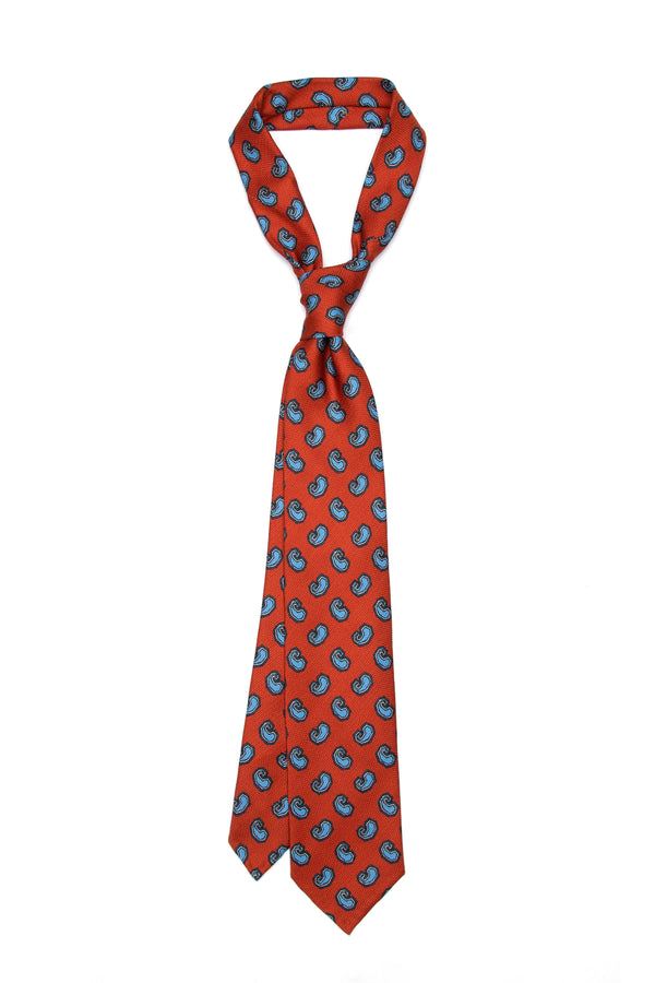 3-Fold Untipped Palumbo Grenadine Silk – Orange
