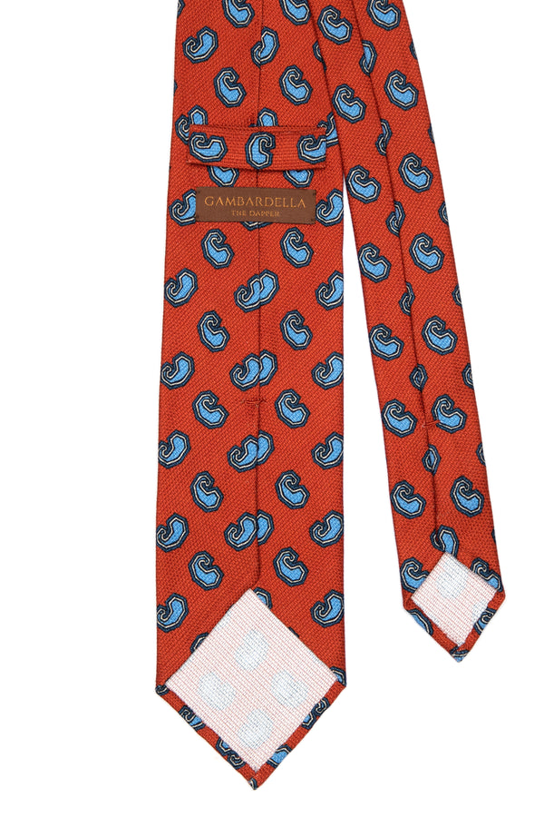3-Fold Untipped Palumbo Grenadine Silk – Orange