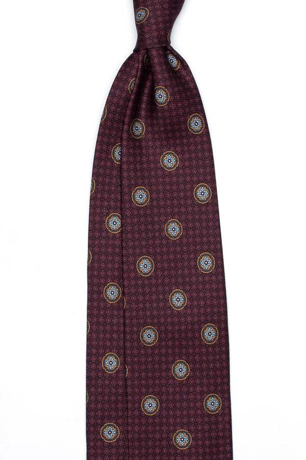 3-Fold Untipped Palumbo Grenadine Silk – Bordeaux