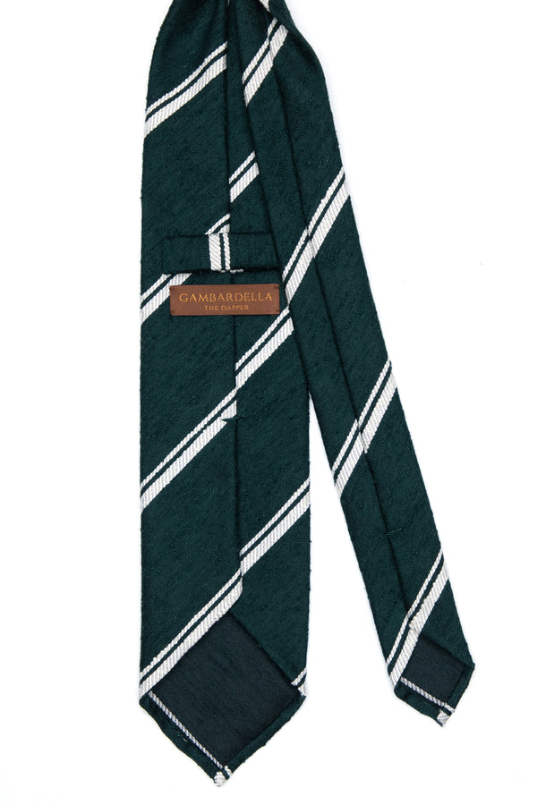 3-Fold Untipped Savoia Shantung Silk Tie – Imperial Green