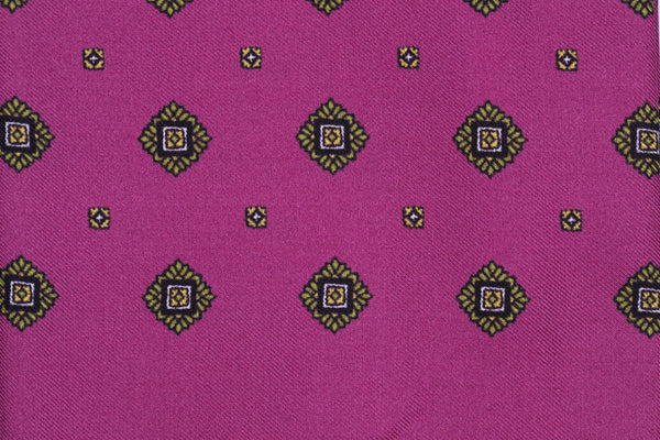 Sforza Luxury Silk Pocket Square – Dark Pink