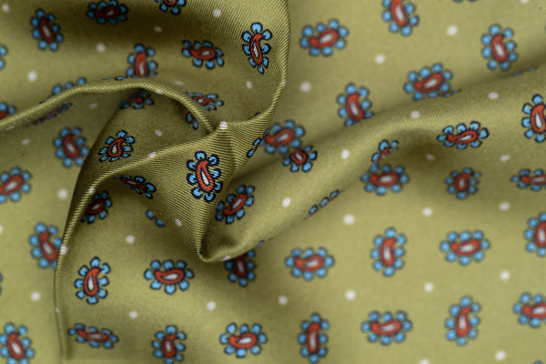 Antinori Luxury Silk Pocket Square – Light Green