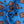 Barbarigo Luxury Silk Pocket Square –  Sky Blue/Orange