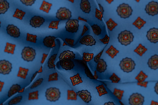 Medici Luxury Silk Pocket Square – Sky Blue