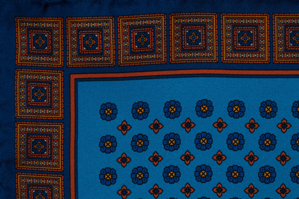Mazequita Luxury Silk Pocket Square – Turquoise
