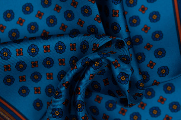 Mazequita Luxury Silk Pocket Square – Turquoise