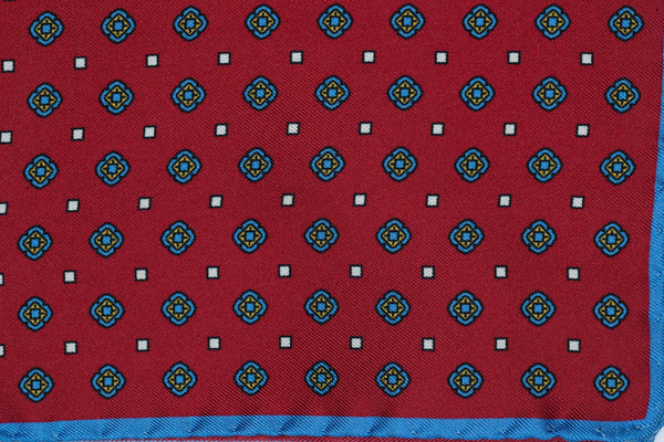 Rodri Luxury Silk Pocket Square – Dark Red