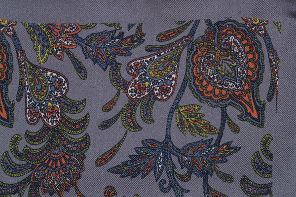 Domus Luxury Silk Pocket Square – Grey