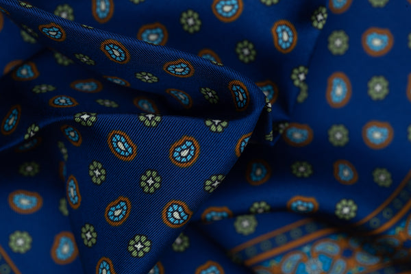 Almeda Luxury Silk Pocket Square – Blue