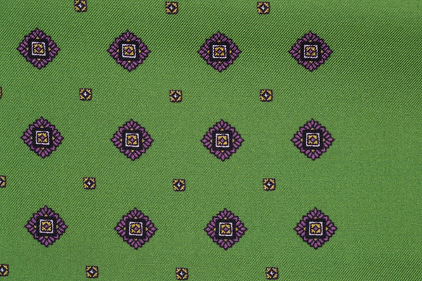 Sforza Luxury Silk Pocket Square – Green