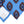 3-Fold Untipped Ravello Luxury Silk – Medallion Pattern Sky Blue