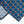3-Fold Untipped Borbone Twill Silk – Cubic Pattern Blue