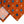 7-Fold Untipped Sforza Luxury Printed Silk – Floral Pattern Orange Rust