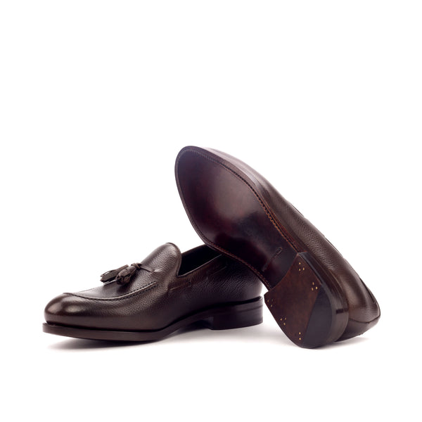 Tassel Loafers Painted Full Grain - Dark Brown