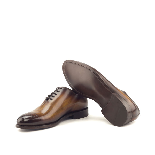 Whole Cut Leather Box Calf - Handmade Cognac Patina
