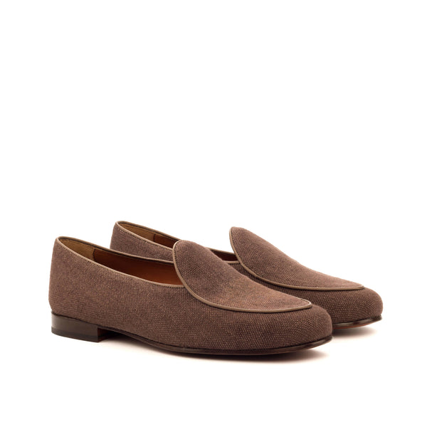 Belgian Loafers Bare Linen - Brown