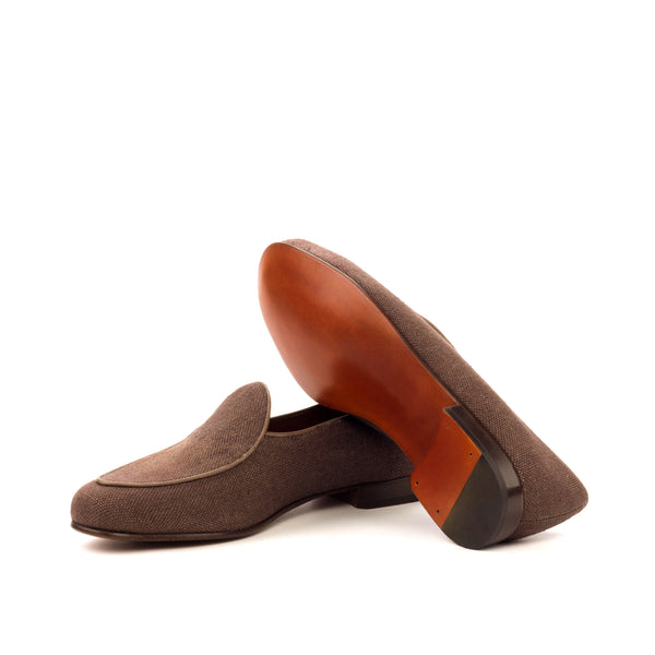 Belgian Loafers Bare Linen - Brown