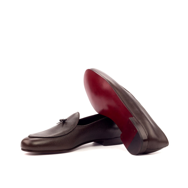 Belgian Loafers  Pebble Grain - Dark Brown