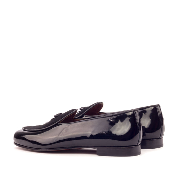 Belgian Loafers Patent & Suede - Black