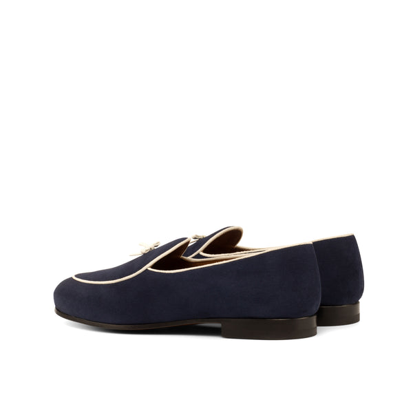 Belgian Loafers Suede - Navy Blue