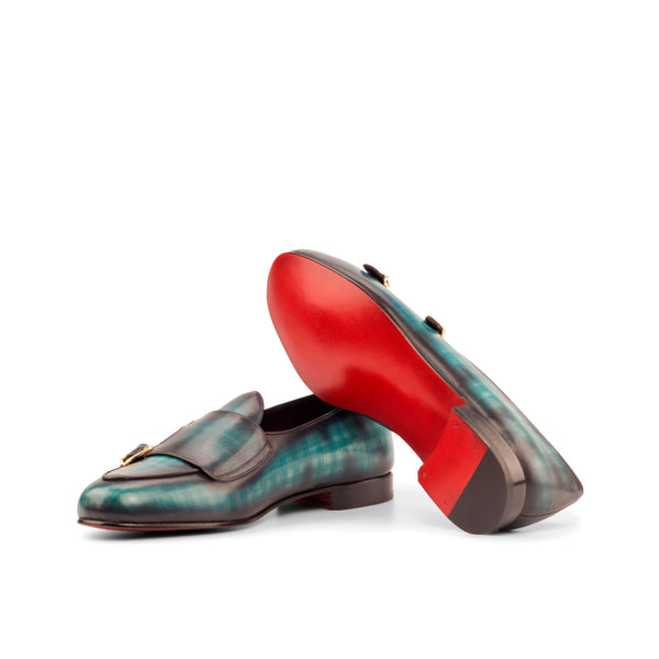 Monk Slippers Patina - Turquois