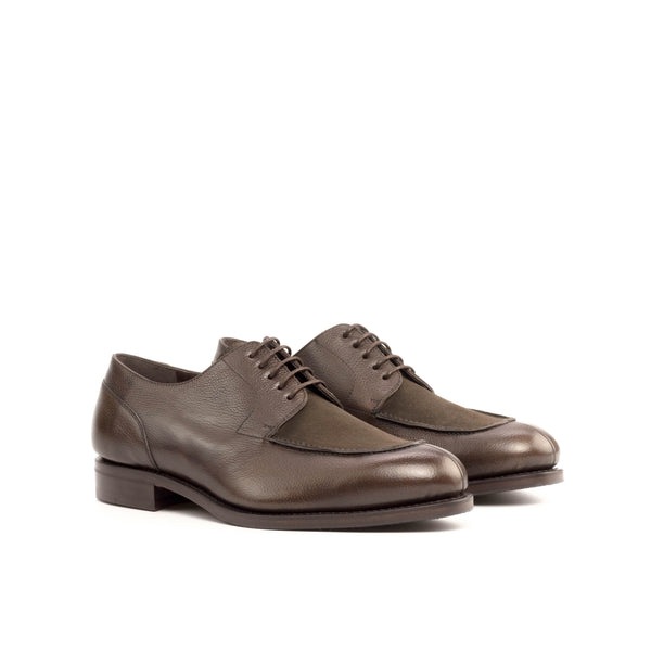Derby Split Toe Goodyear Lux Suede - Dark Brown Full Grain