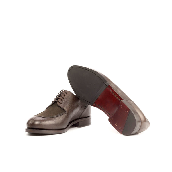Derby Split Toe Goodyear Lux Suede - Dark Brown Full Grain