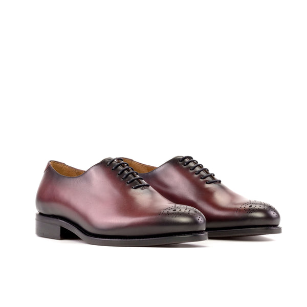Whole Cut Leather Box Calf - Burgundy