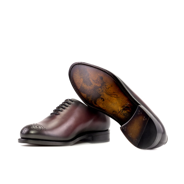 Whole Cut Leather Box Calf - Burgundy