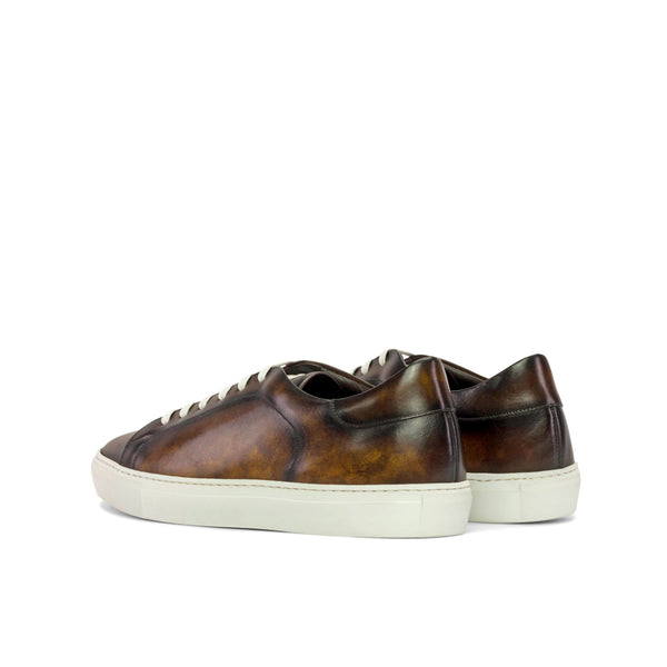 Sneakers Luxury Handmade Tabacco Patina