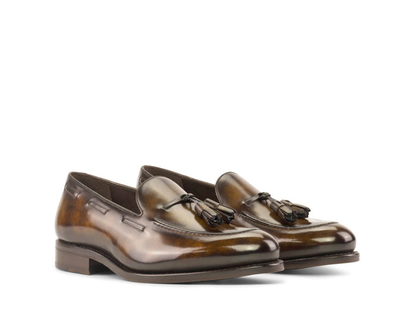 Tassel Loafers Luxury Patina  - Tabacco