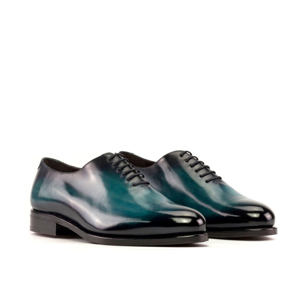 Whole Cut Leather Box Calf - Turquois Handmade Patina