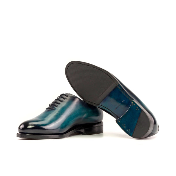 Whole Cut Leather Box Calf - Turquois Handmade Patina
