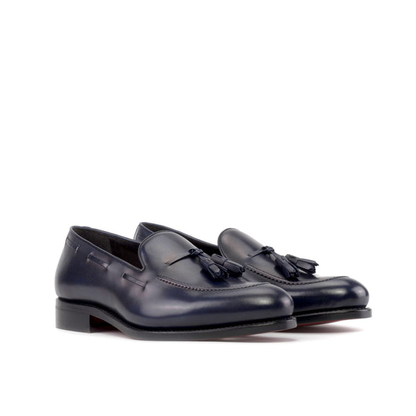 Tassel Loafers Box Calf- Navy Blue