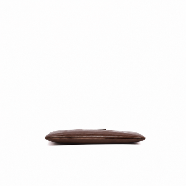Clutch Nappa Leather - Dark Brown