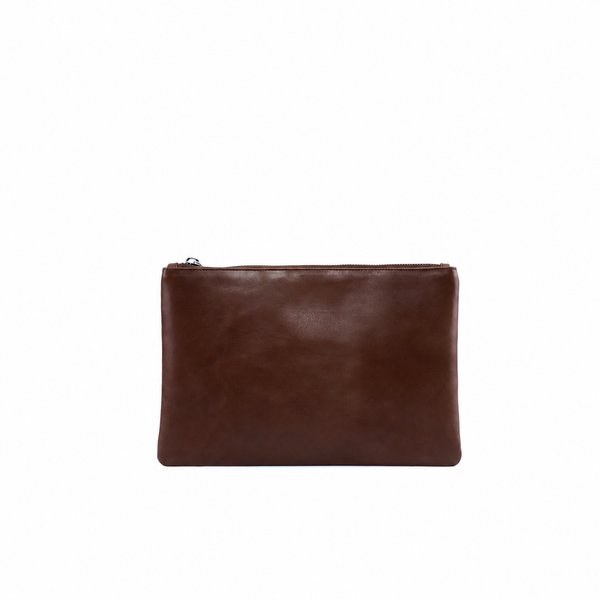 Clutch Nappa Leather - Dark Brown