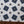 Borghese Luxury Silk Pocket Square - White/Blue/Brown