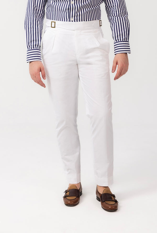 White Sartorial Trousers - Made in Italy