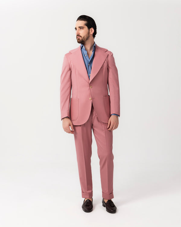 Vintage Pink Single Breast Suit - Made in Italy