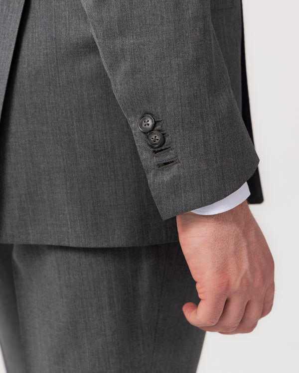 Grey Double Breast Sartorial Suit - Made in Italy
