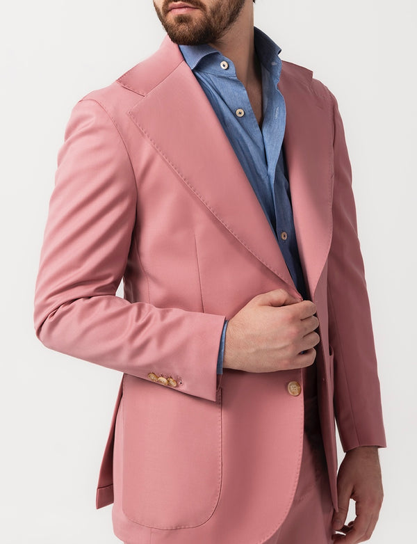 Vintage Pink Single Breast Suit - Made in Italy