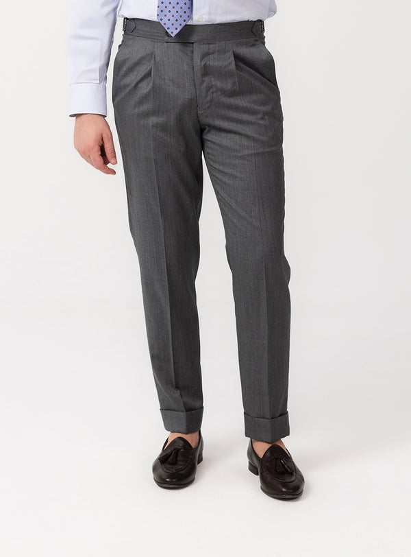 Grey Double Breast Sartorial Suit - Made in Italy