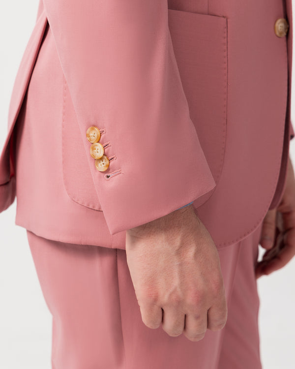 Vintage Pink Single Breast Suit - Made in Italy